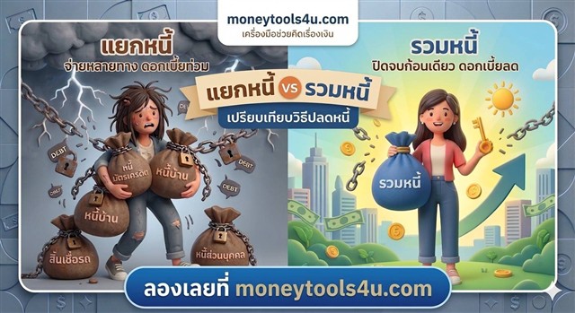 รวมหนี้ VS แยกหนี้ แบบไหนคุ้มค่ากว่ากัน