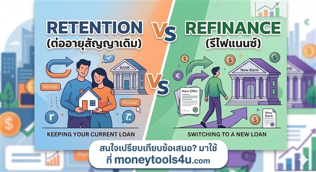 Retention vs Refinance ต่างกันอย่างไร และควรเลือกแบบไหน