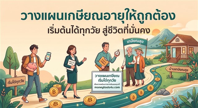 วางแผนเกษียณอายุให้ถูกต้อง เริ่มต้นได้ทุกวัย